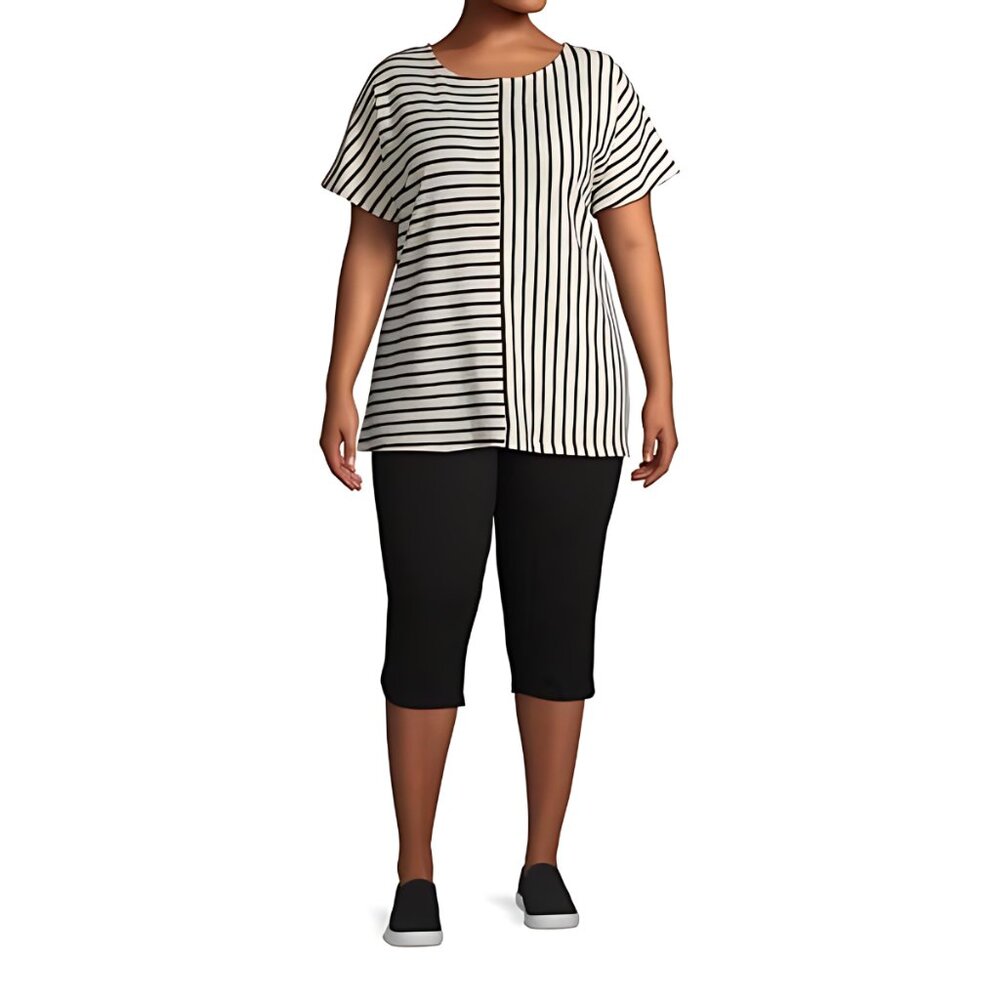 3/$30 Knit Capri, Black - Picture 4 of 8